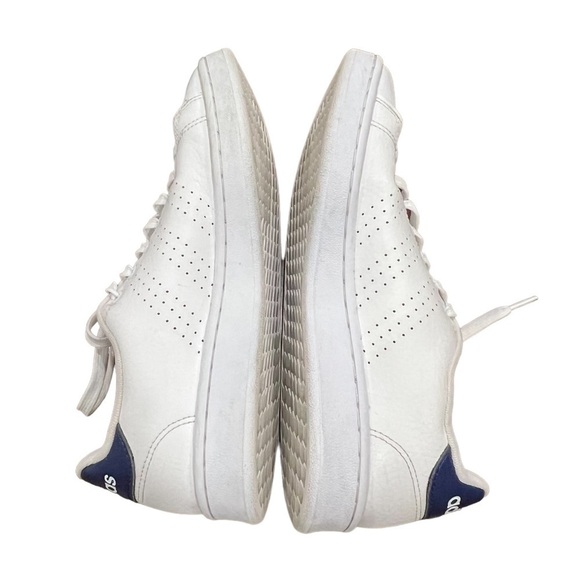 adidas White Blue Cloudfoam Advantage Clean Shoes Size 7 1/2 Men's - Picture 6 of 10